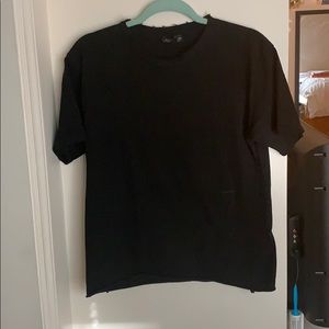 Topshop distressed black T-shirt